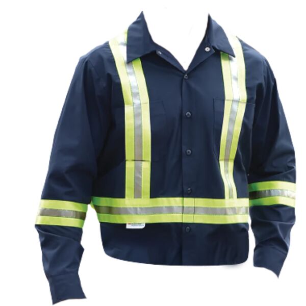 100% Cotton Work Shirts With 2″ Reflective Tape Long Sleeve Thumbnail